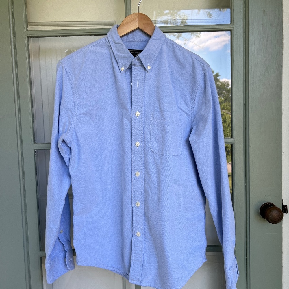 Abercrombie & Fitch Blue Oxford Shirt - Slim Medium